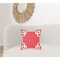 Homeroots Red & White Geometric Decorative Throw Pillow Cover 18 x 18 in. 355321 - alternate 3